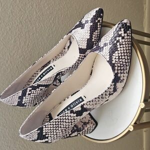 Alice + Olivia Snakeskin Print Women's Heels